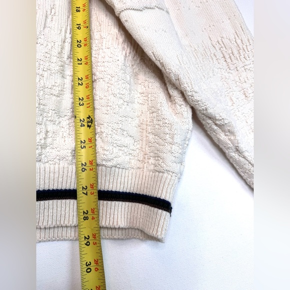 VTG Shenandoah Sweater Cream embroidered Bald Eagle Mountains chunky-knit Sz XXL - Picture 5 of 9